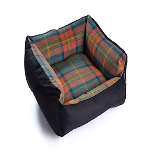 Country Classic Tweed Wool Cosy Dog Bed - Grant